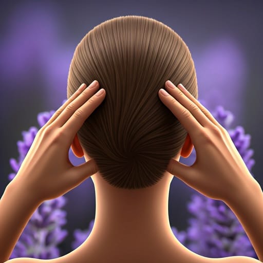 Massage apaisant de la tête et du cou